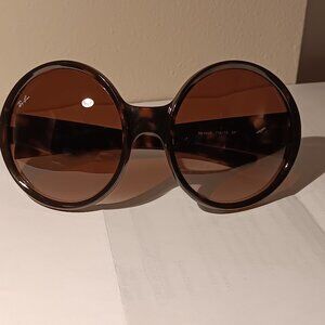 Ray-Ban Brown Round Sunglasses